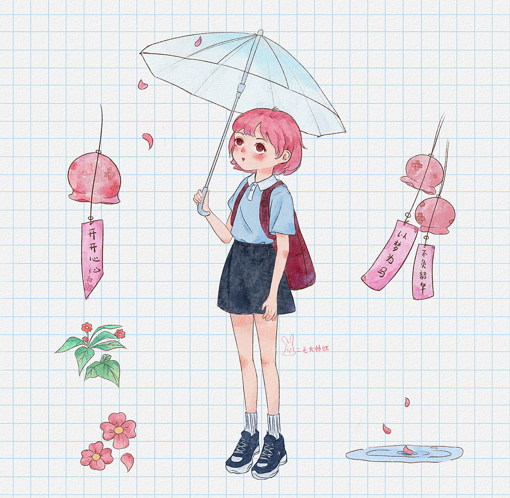 水彩風格貼紙女孩（圖ZMjcxMjc2NzI4） - 藝術(shù)插畫 - 站酷設(shè)計師二毛大帥比原創(chuàng)素材 - 站酷ZCOOL