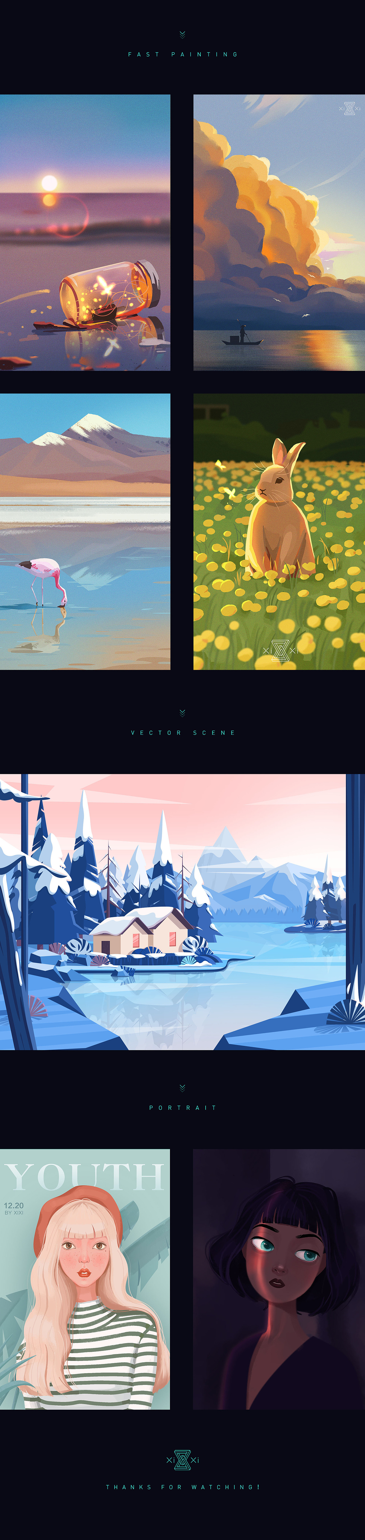 插画作品展示（图ZMjE1MTkwNzc2） - 创作习作 - 站酷设计师张兮兮xixi原创素材 - 站酷ZCOOL