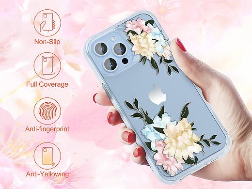 花手机壳iPhone13 pro max  渲染