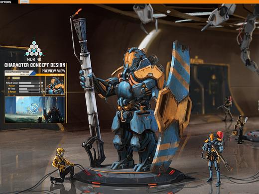 机枪兵全图（个人主页-ZNDMyNzQ2Njg=） - 概念设定 - 站酷设计师Alias宁原创素材 - 站酷ZCOOL