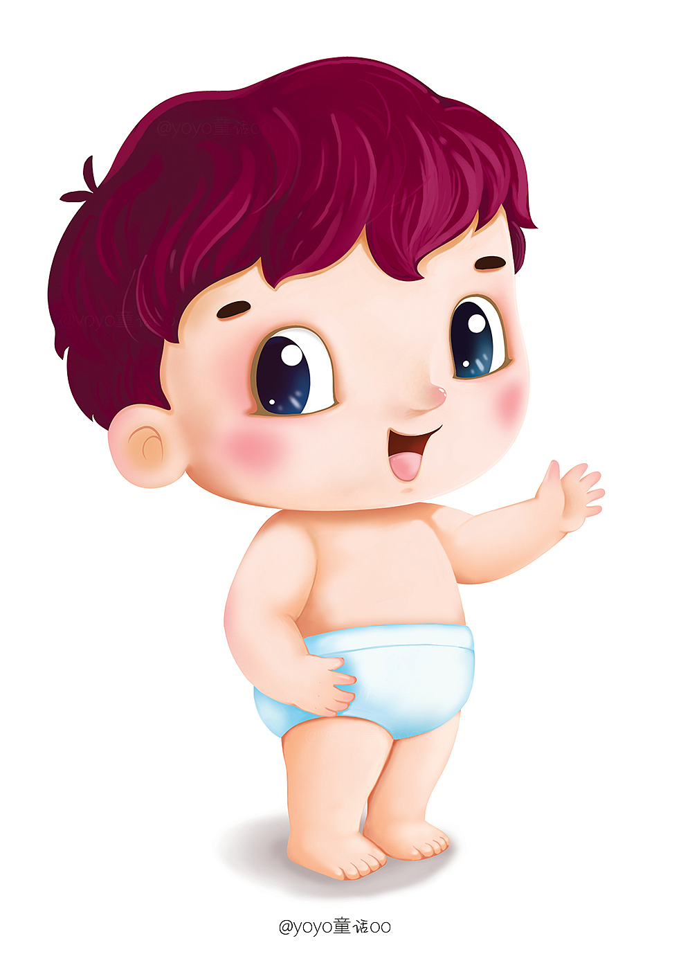婴儿宝宝尿不湿卡通人物