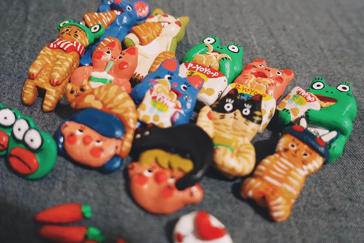  手作粘土玩具设计——宇航喵系列之吃货篇（5） 