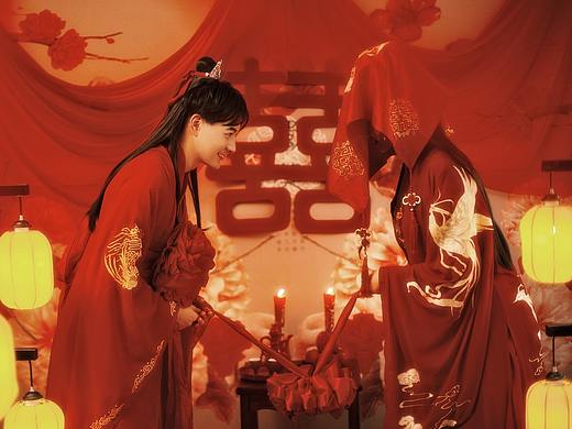 洞房花烛夜 #古装婚纱照