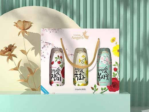 包装｜韩国Angels安吉斯花酒包装设计