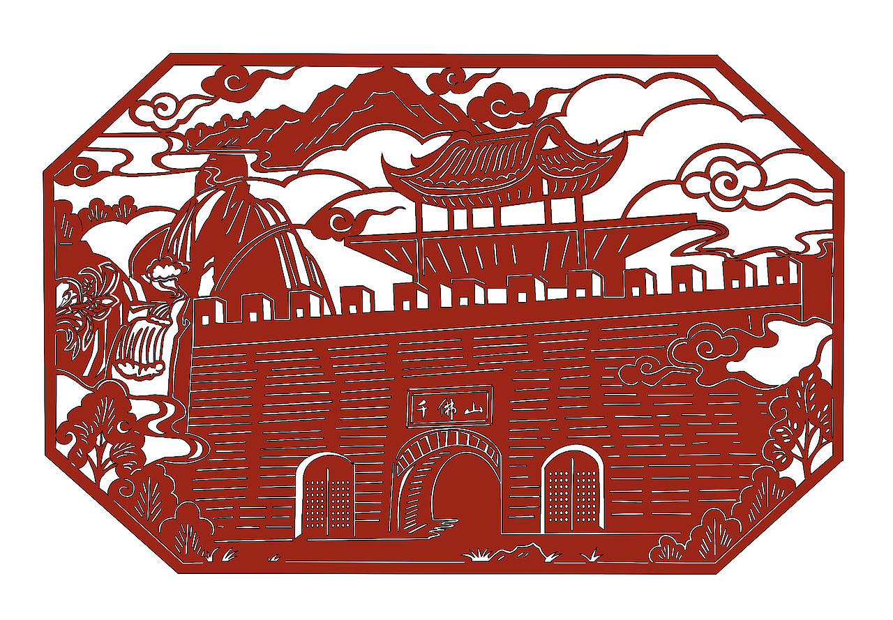 易州十二景剪纸(图ZMjg0ODYzMDcy) - 工艺品设计 - 站酷设计师李琳然原创素材 - 站酷ZCOOL