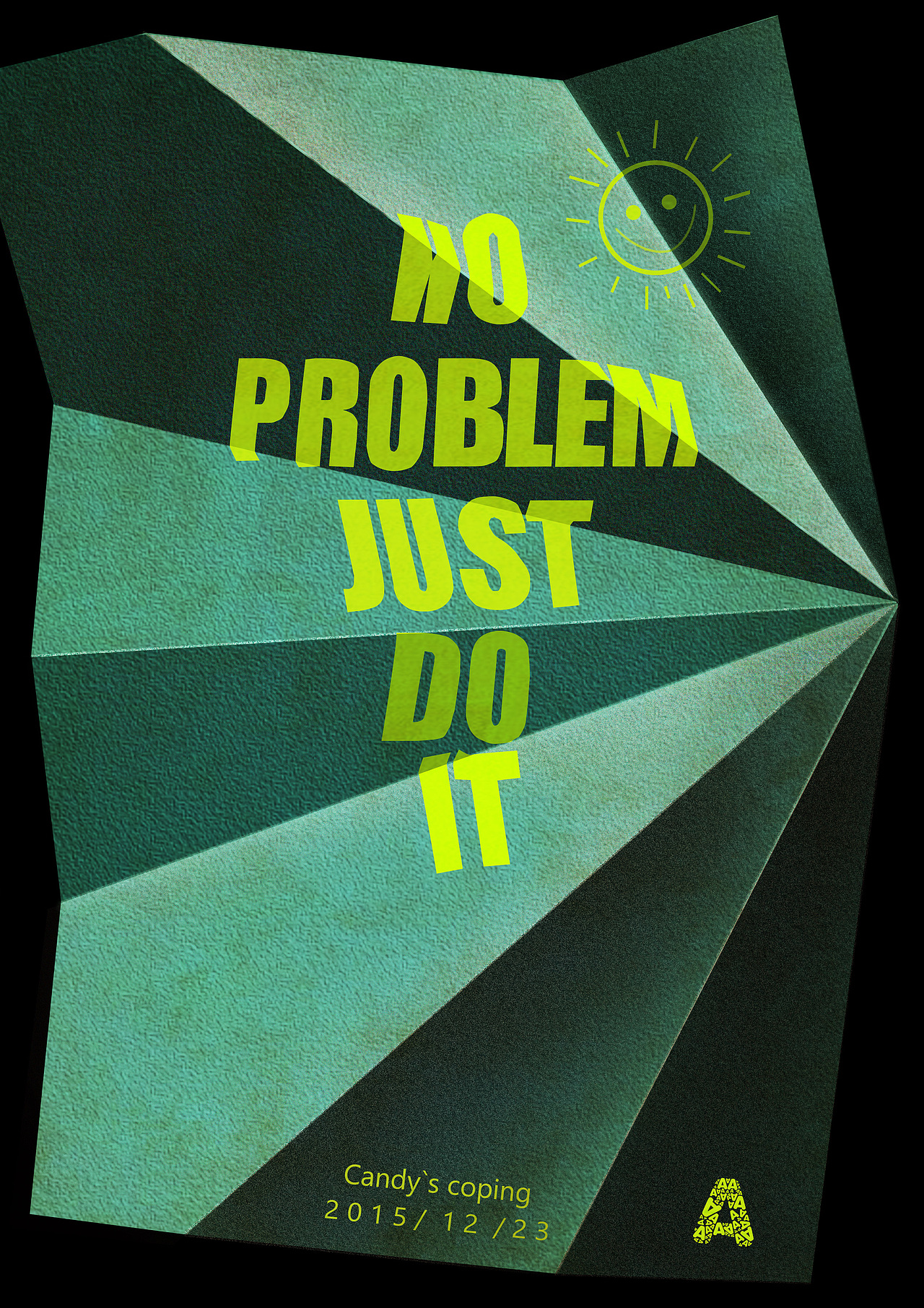 candyjustdoit折叠创意海报