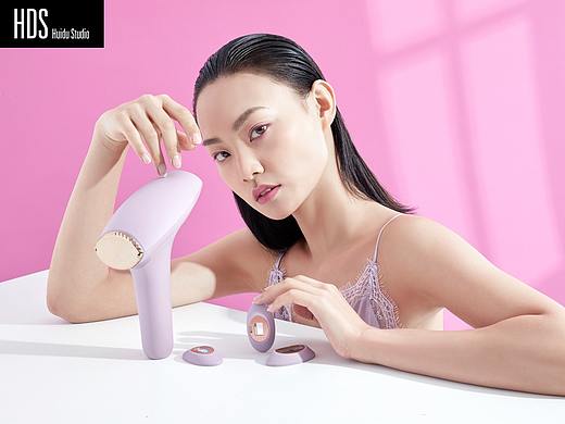 美妆洗护产品脱毛仪定制视频拍摄+模特图拍摄
