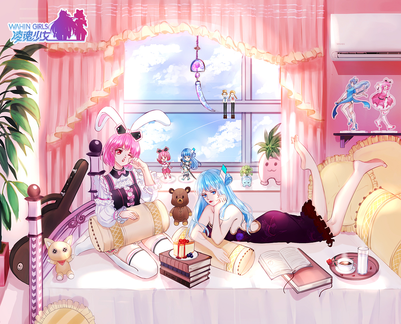 少女的房间（图ZMTk4OTM2OTAw） - IP形象 - 站酷设计师欧拉耶原创素材 - 站酷ZCOOL