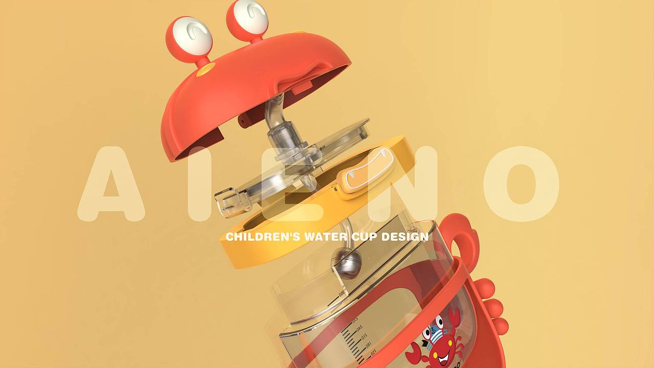 恩尼诺螃蟹儿童水壶