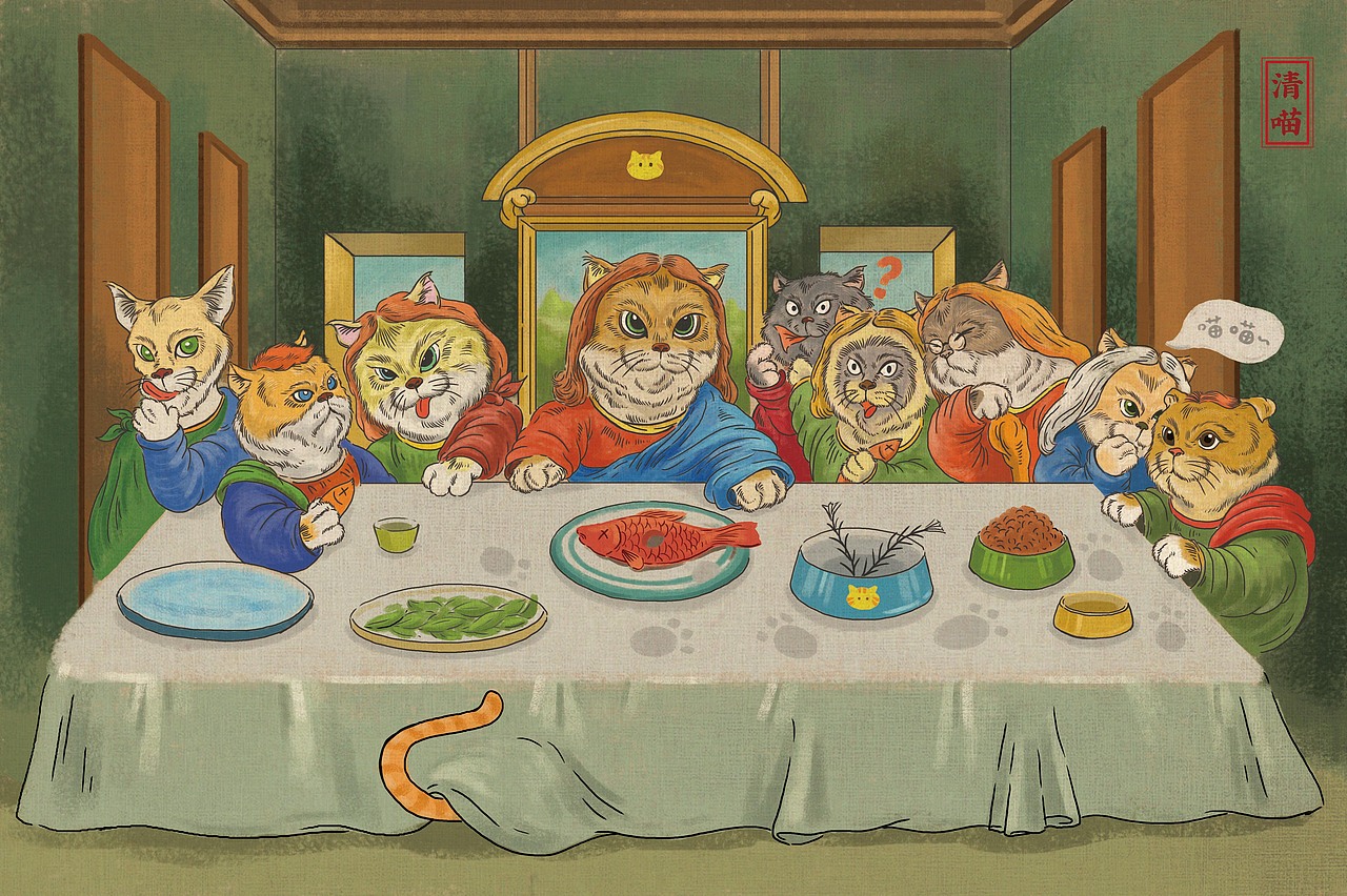 世界名画系列（图ZMTQ4OTQ1Mjky） - 商业插画 - 站酷设计师清喵原创素材 - 站酷ZCOOL