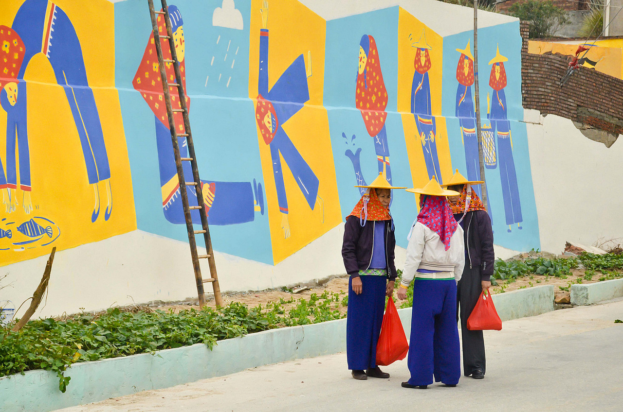 惠安女26个字母墙面涂鸦（图ZNDEyOTc3Mjg=） - 商业插画 - 站酷设计师闹米原创素材 - 站酷ZCOOL