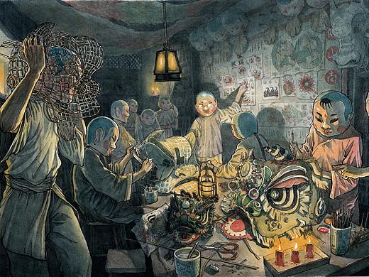 《造狮》#醒魂#系列·肆（个人主页-ZNDAwODczMjg=） - 创作习作 - 站酷设计师何浩斌原创素材 - 站酷ZCOOL