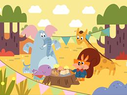 松鼠和它的小伙伴们