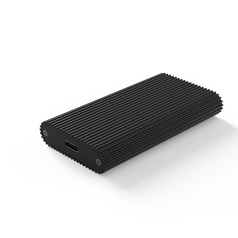 新品条纹铝合金MSATA硬盘盒