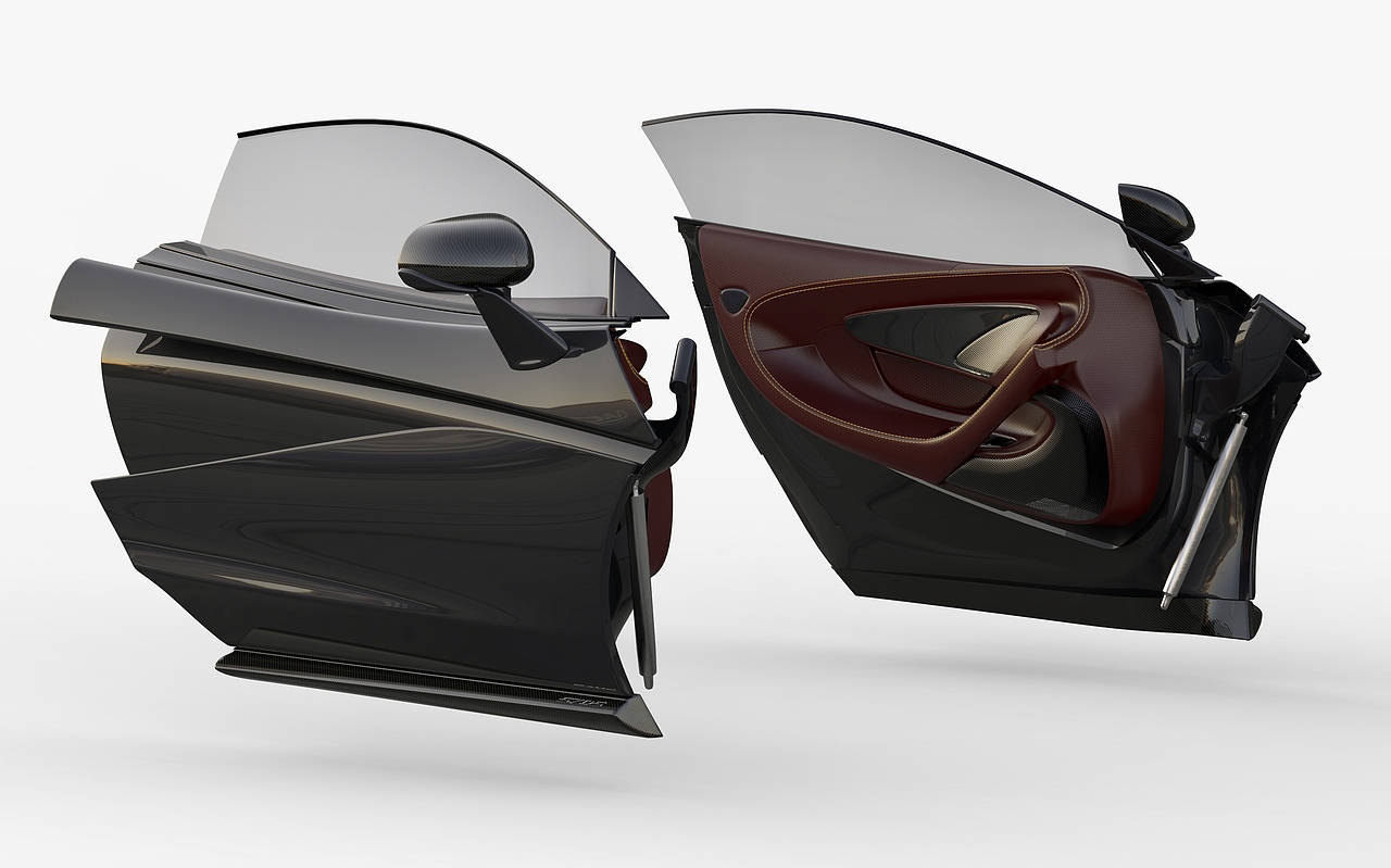 迈凯轮 McLaren 570S渲染 keyshot渲染