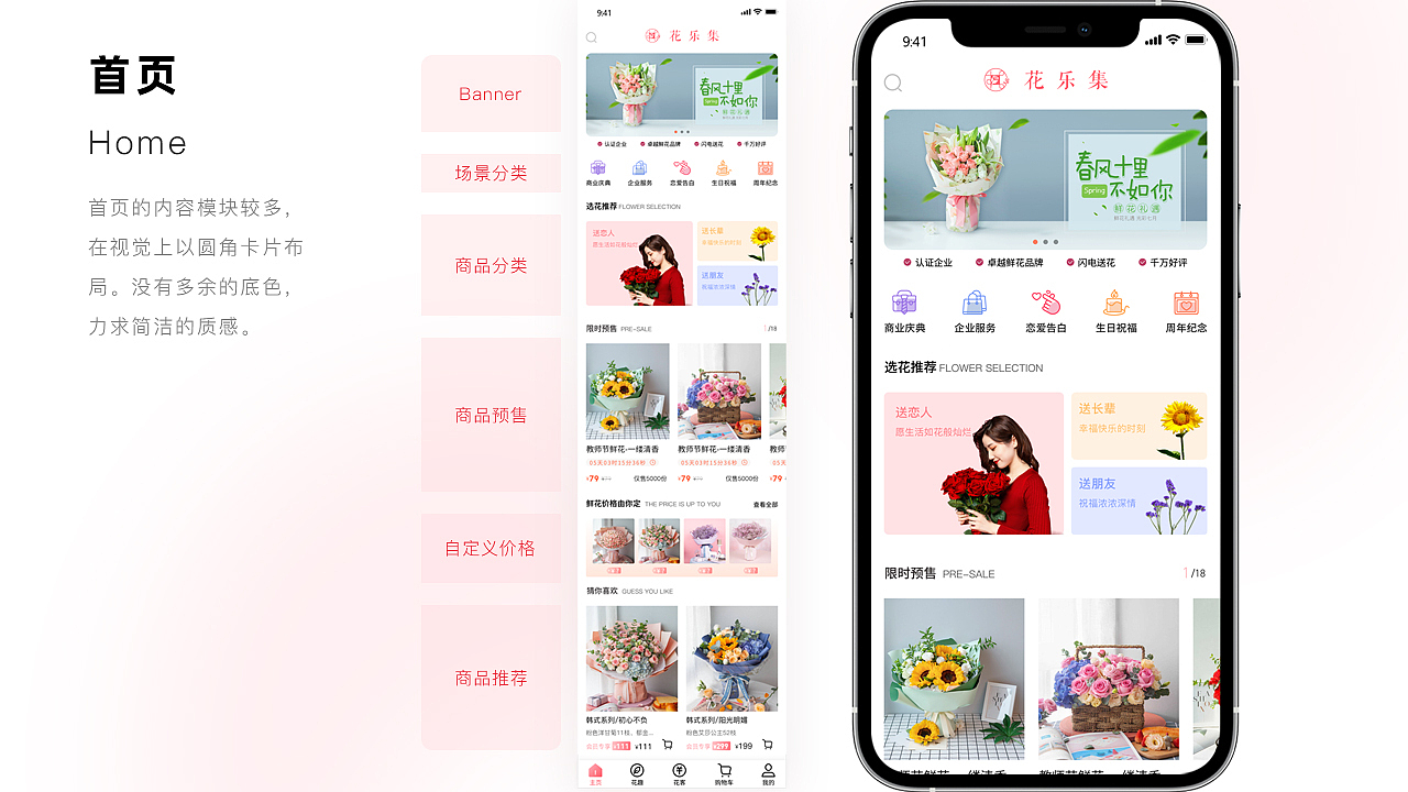 花乐集鲜花电商（图ZMjUxMTQ5MDk2） - APP界面 - 站酷设计师一点设计UIUX原创素材 - 站酷ZCOOL