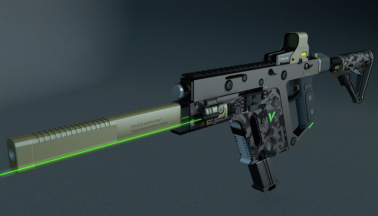 枪械建模练习-短剑(vector)