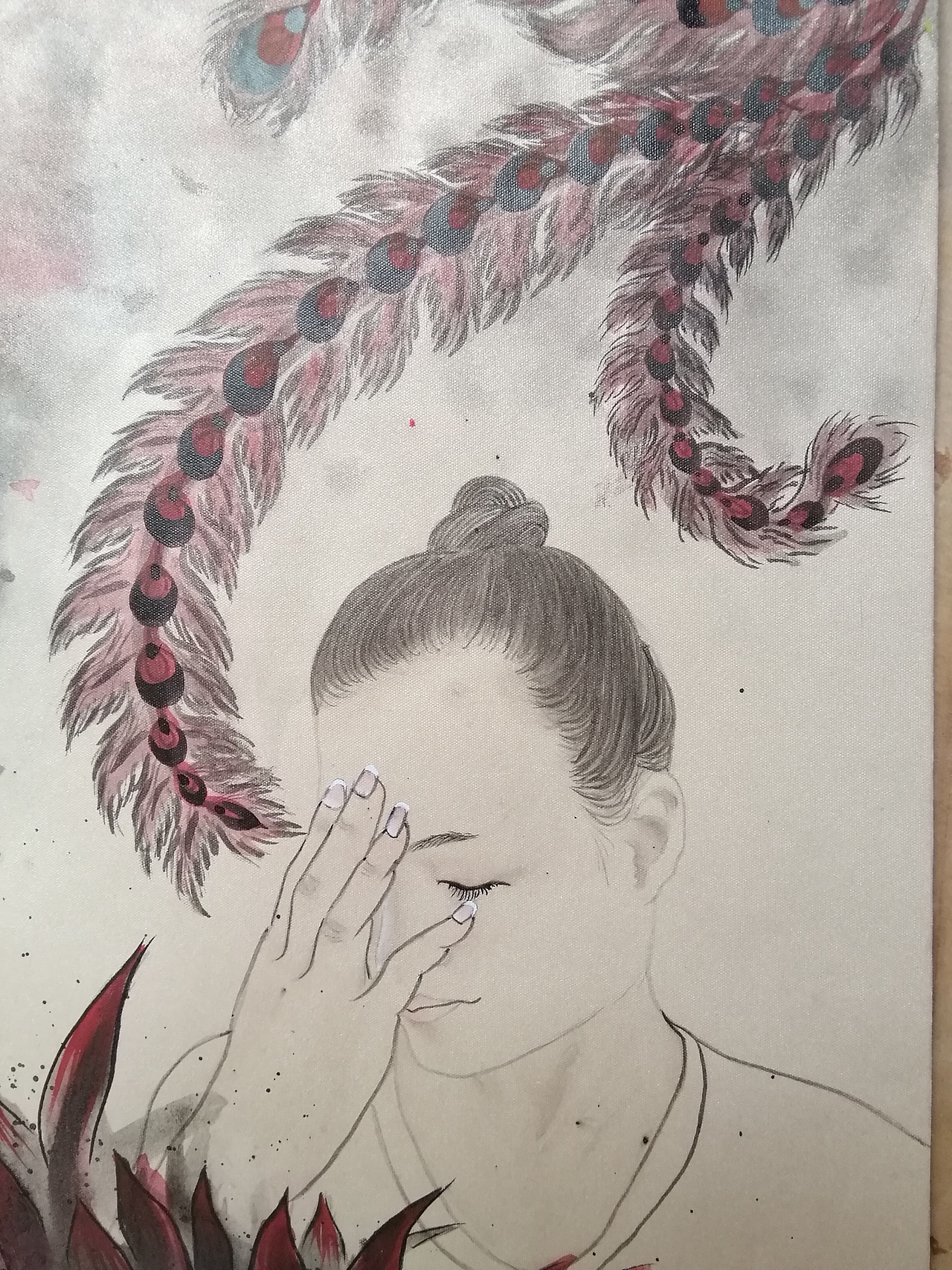 加油中。。。（图ZMTcxMDIzNzI0） - 绘画 - 站酷设计师小千墨原创素材 - 站酷ZCOOL