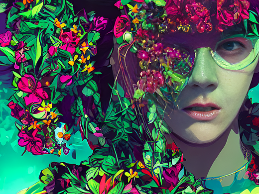 #AI创作实验室#女权 女人 花朵 力量