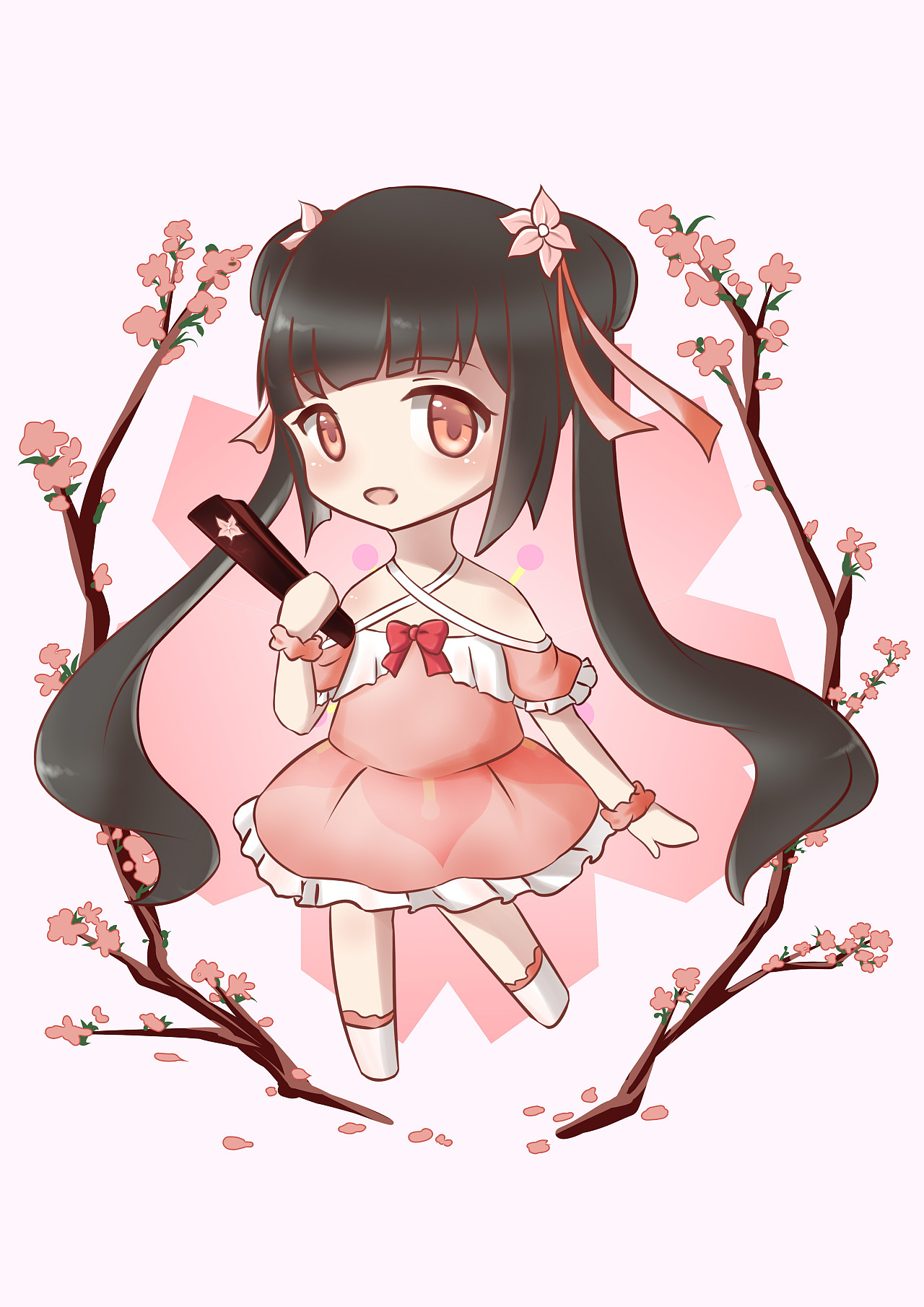 一组普通的花拟人