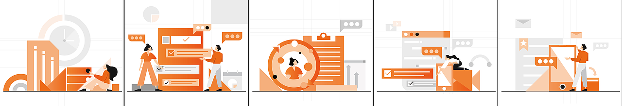 阿里云风格插画（图ZMjMzODY3NTI0） - 商业插画 - 站酷设计师春风妄想家原创素材 - 站酷ZCOOL