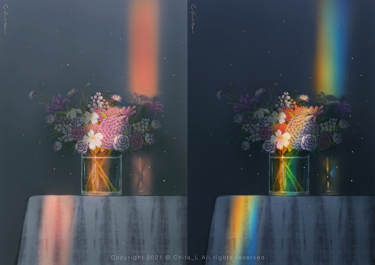 Blueness-插画练习（图ZMjc2NDI3NjI0） - 商业插画 - 站酷设计师Chita_L原创素材 - 站酷ZCOOL