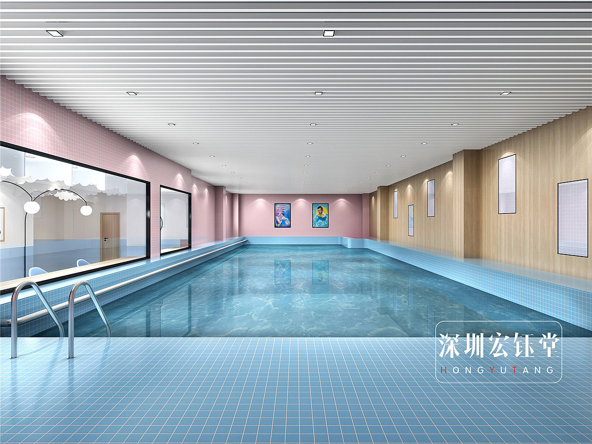 健身俱乐部配套室内游泳馆设计|空间|家装设计|华林設計機構 - 原创作品 - 站酷 (ZCOOL)