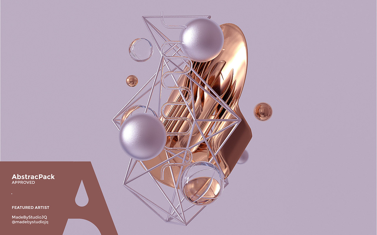 一组抽象3d作品集【评论区附100个模型下载地址】