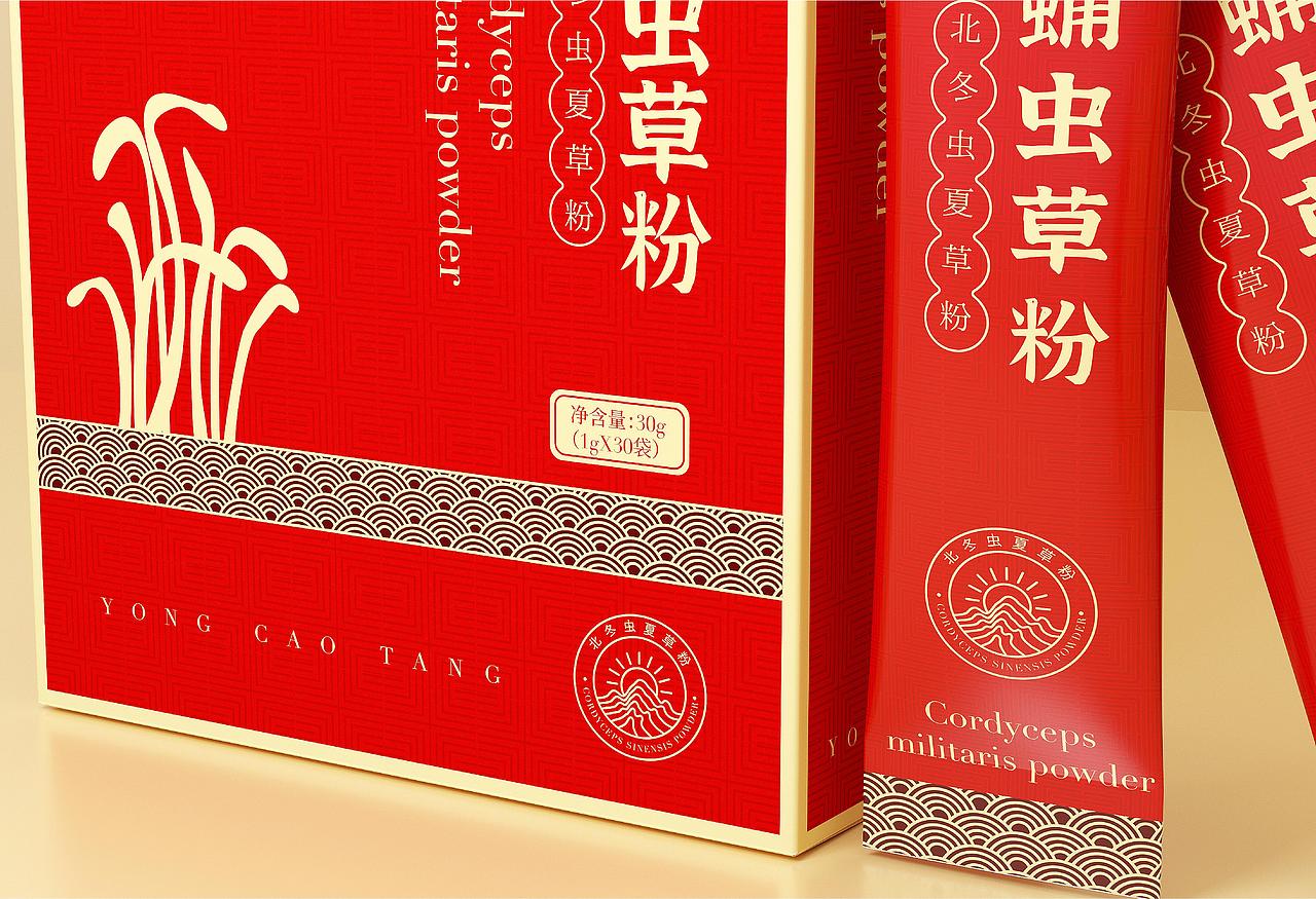 蛹草堂虫草粉包装设计