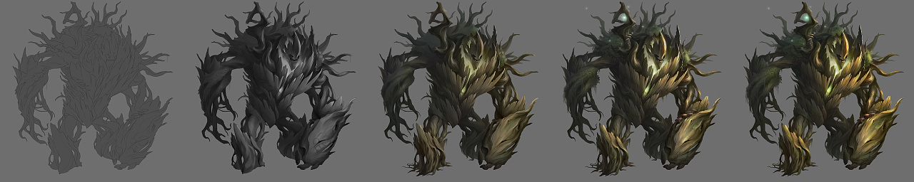 怪物角色设计树灵