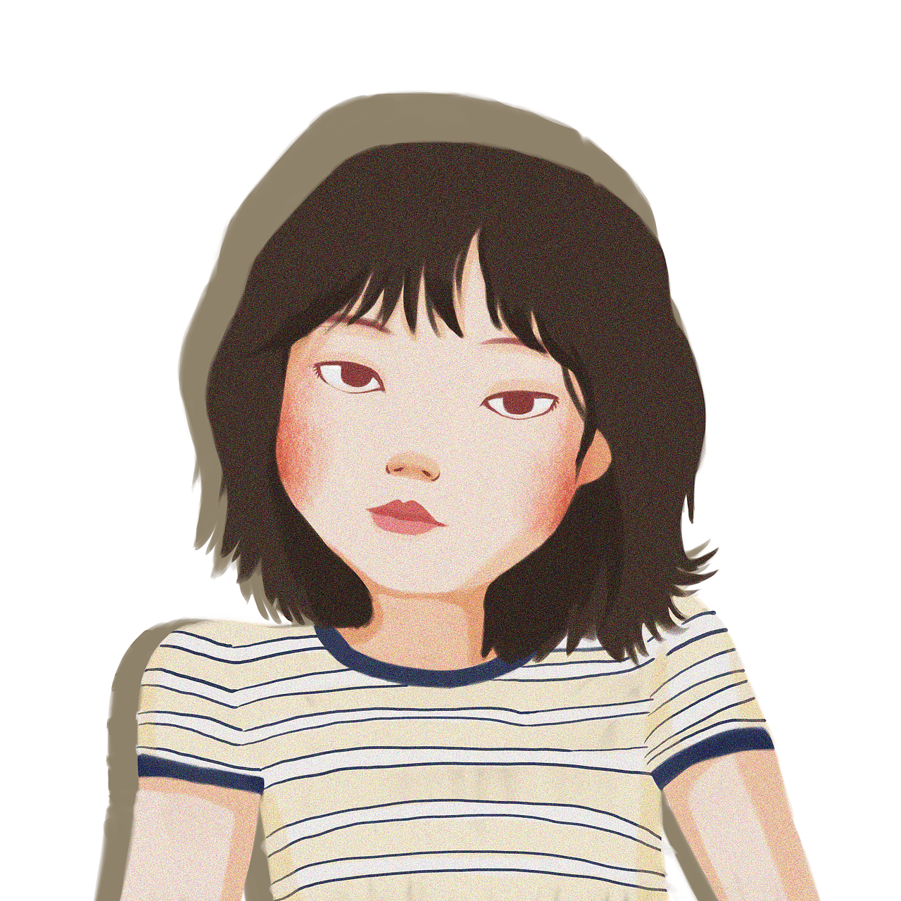 插画人物练习（图ZOTA1NjM5NTY=） - 创作习作 - 站酷设计师像只笨拙的大象原创素材 - 站酷ZCOOL