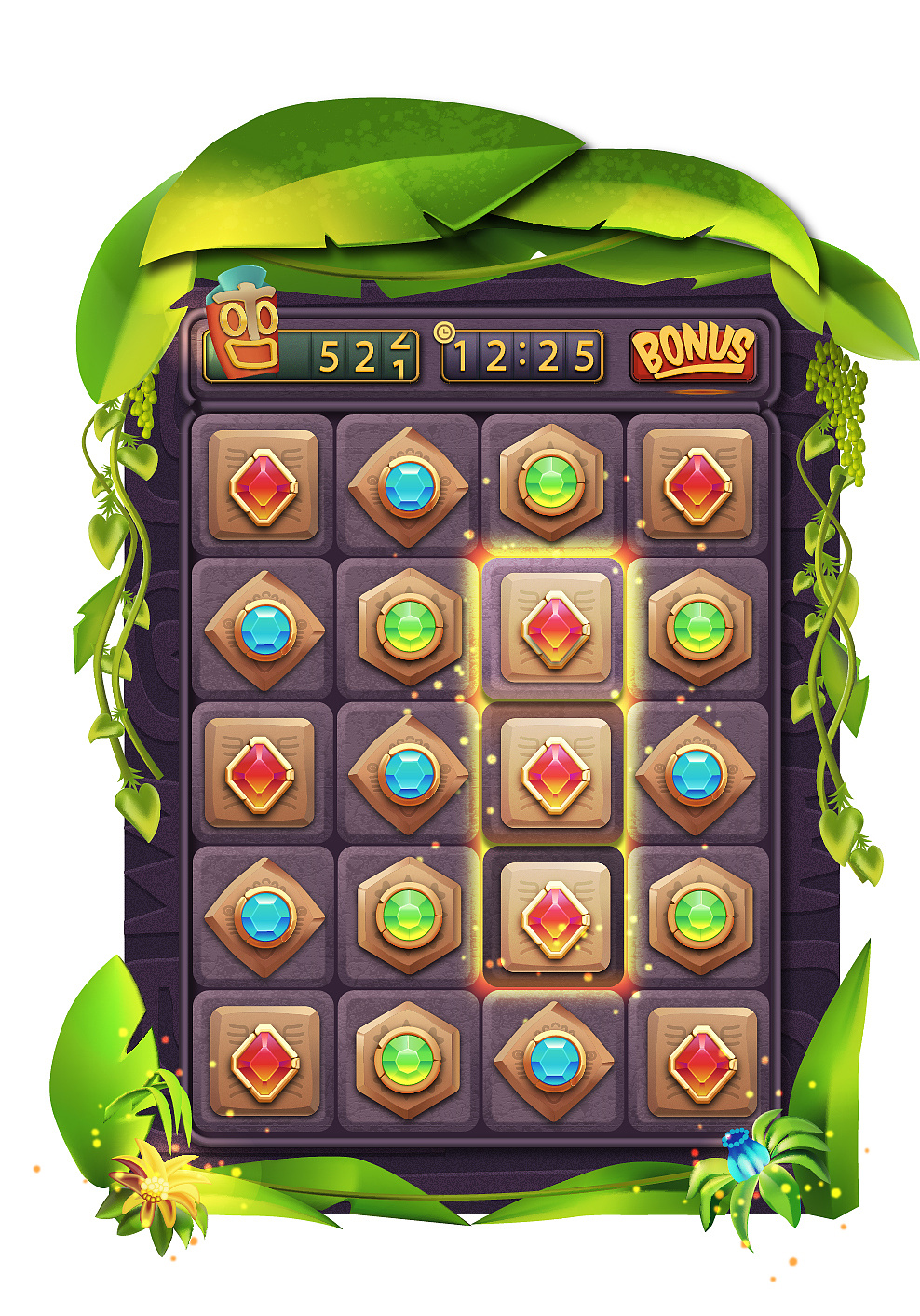 使用软件:adobe  illustrator 临摹的一个游戏界面