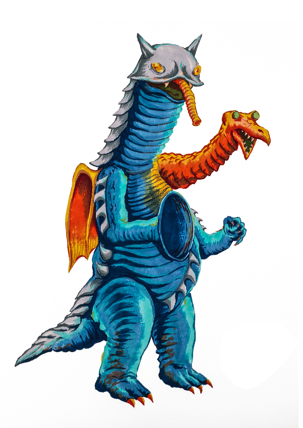 怪兽侵略计划昭和画报风格怪兽