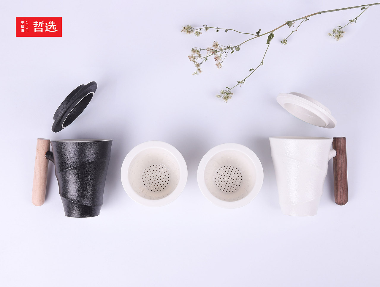【 中国白·哲选 】波动·个人办公杯 陶瓷产品 高温烧制（图ZMTkzMzkzNDQ0） - 生活用品 - 站酷设计师中国白哲选原创素材 - 站酷ZCOOL