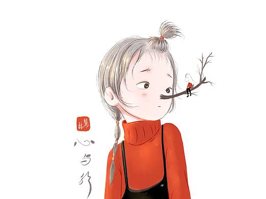 树鼻子女孩（个人主页-ZNDg0NjE0NDQ=） - 创作习作 - 站酷设计师心与行安原创素材 - 站酷ZCOOL