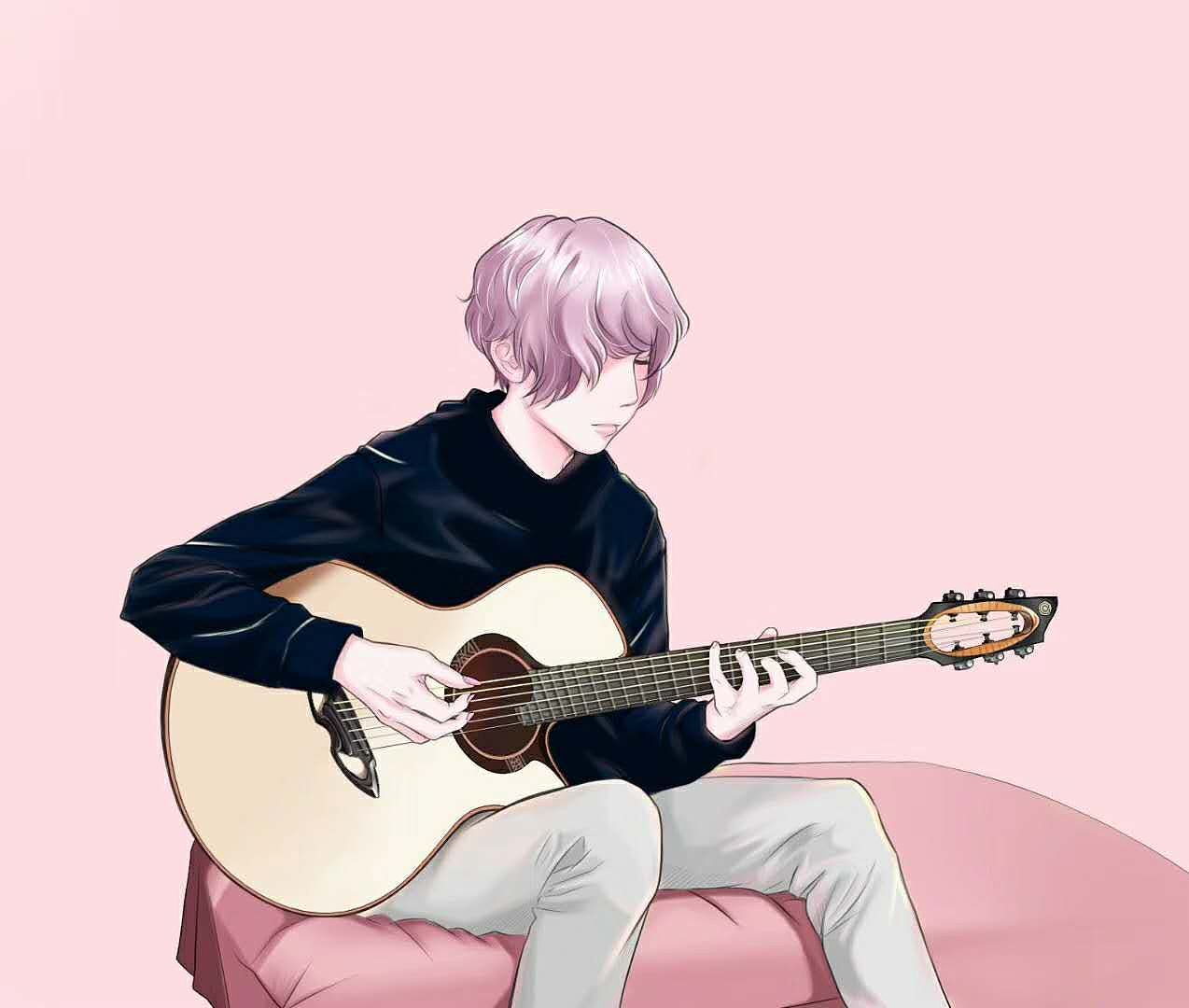 Play the guitar（图ZMTgyOTIwMTA4） - 创作习作 - 站酷设计师jeanniea原创素材 - 站酷ZCOOL