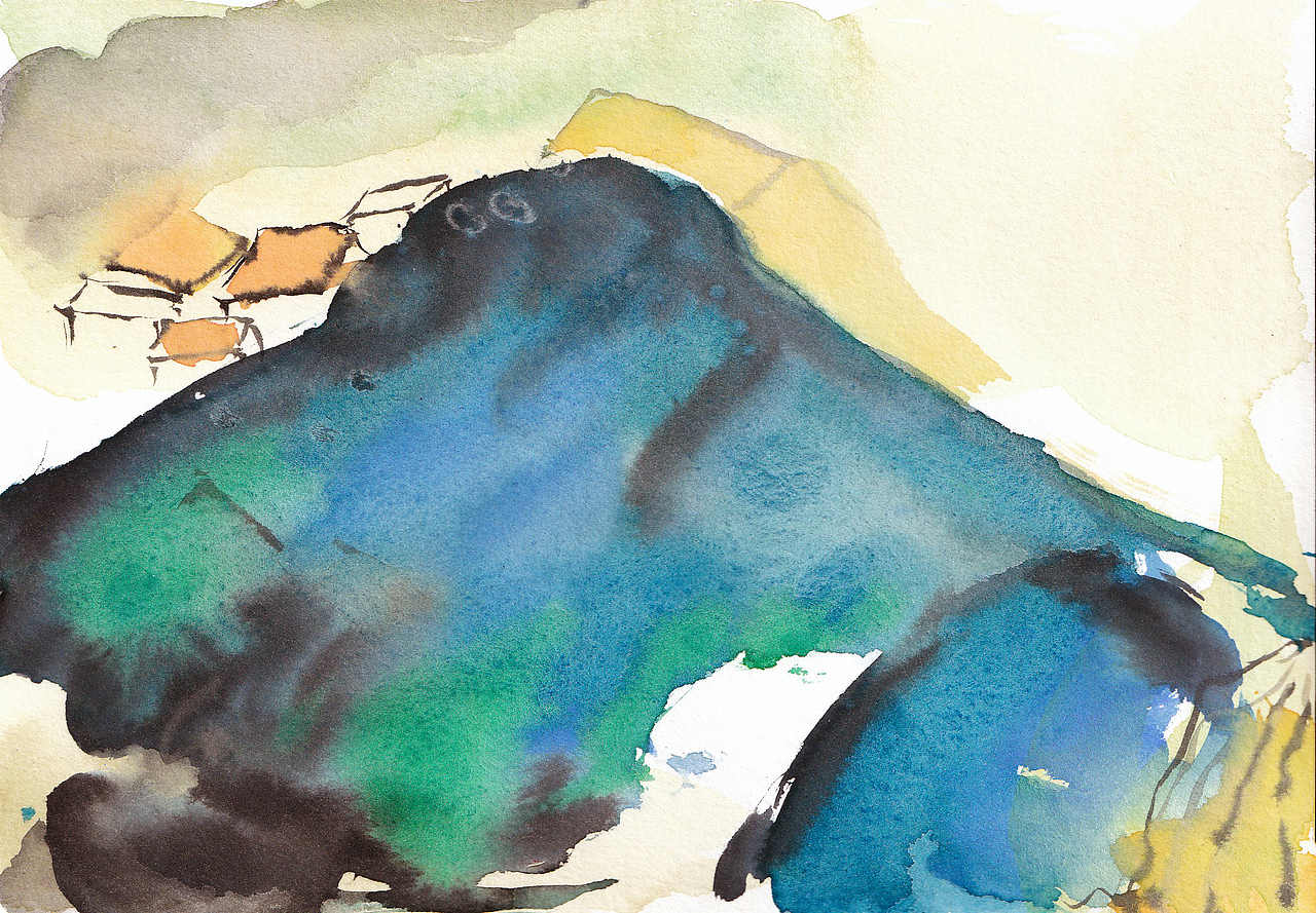 山水相依（图ZMjU3ODk4NDcy） - 绘画 - 站酷设计师花花一样原创素材 - 站酷ZCOOL