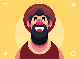 6枚卡通人物頭像