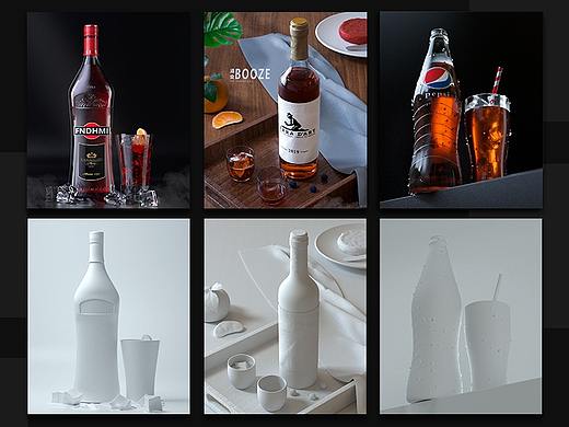 CINEMA 4D+OC 酒瓶产品渲染