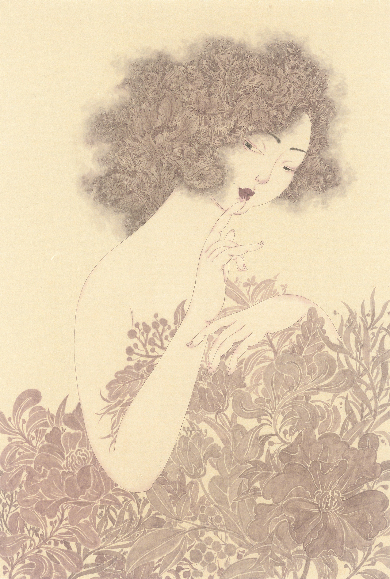 《花间》系列-2（图ZMTEzMTA4NzM2） - 绘画 - 站酷设计师Yoyo_27原创素材 - 站酷ZCOOL