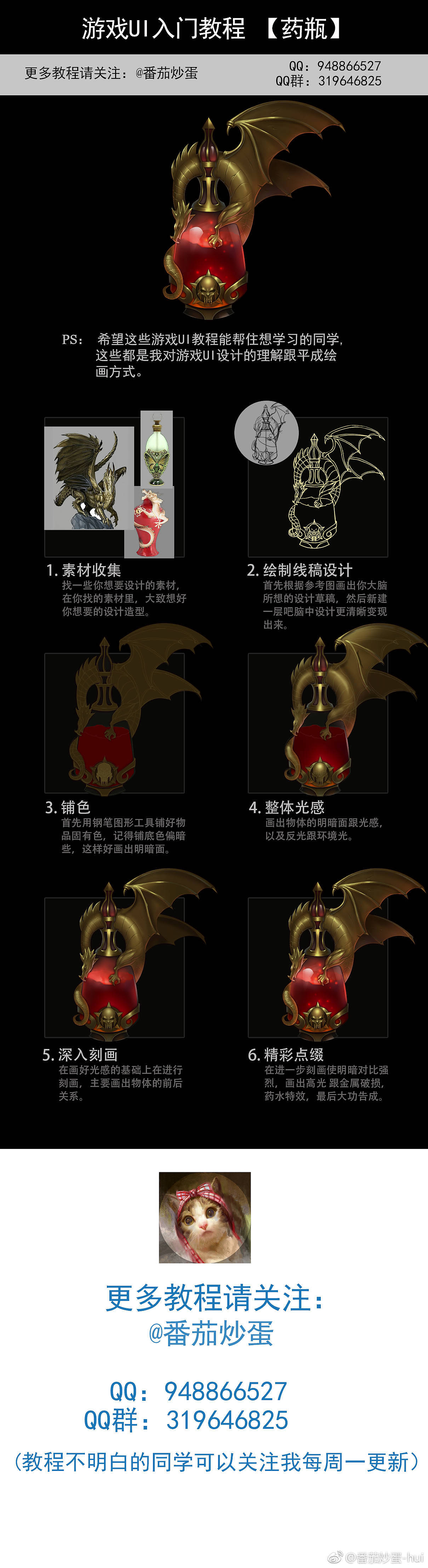 游戏Ui图标，药瓶教程