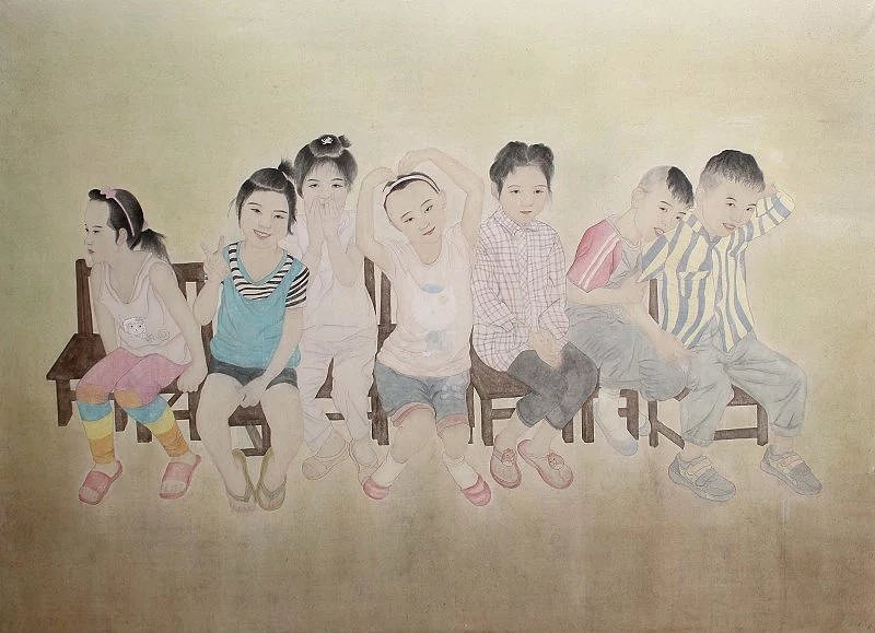 国画 儿童画 童趣