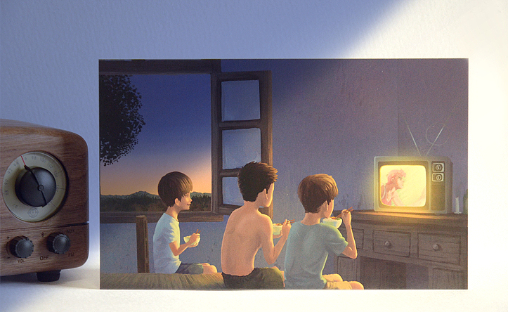 童年回忆 壁纸福利 明信片（图ZMTA0NTM3NjA4） - 商业插画 - 站酷设计师峰籽一原创素材 - 站酷ZCOOL