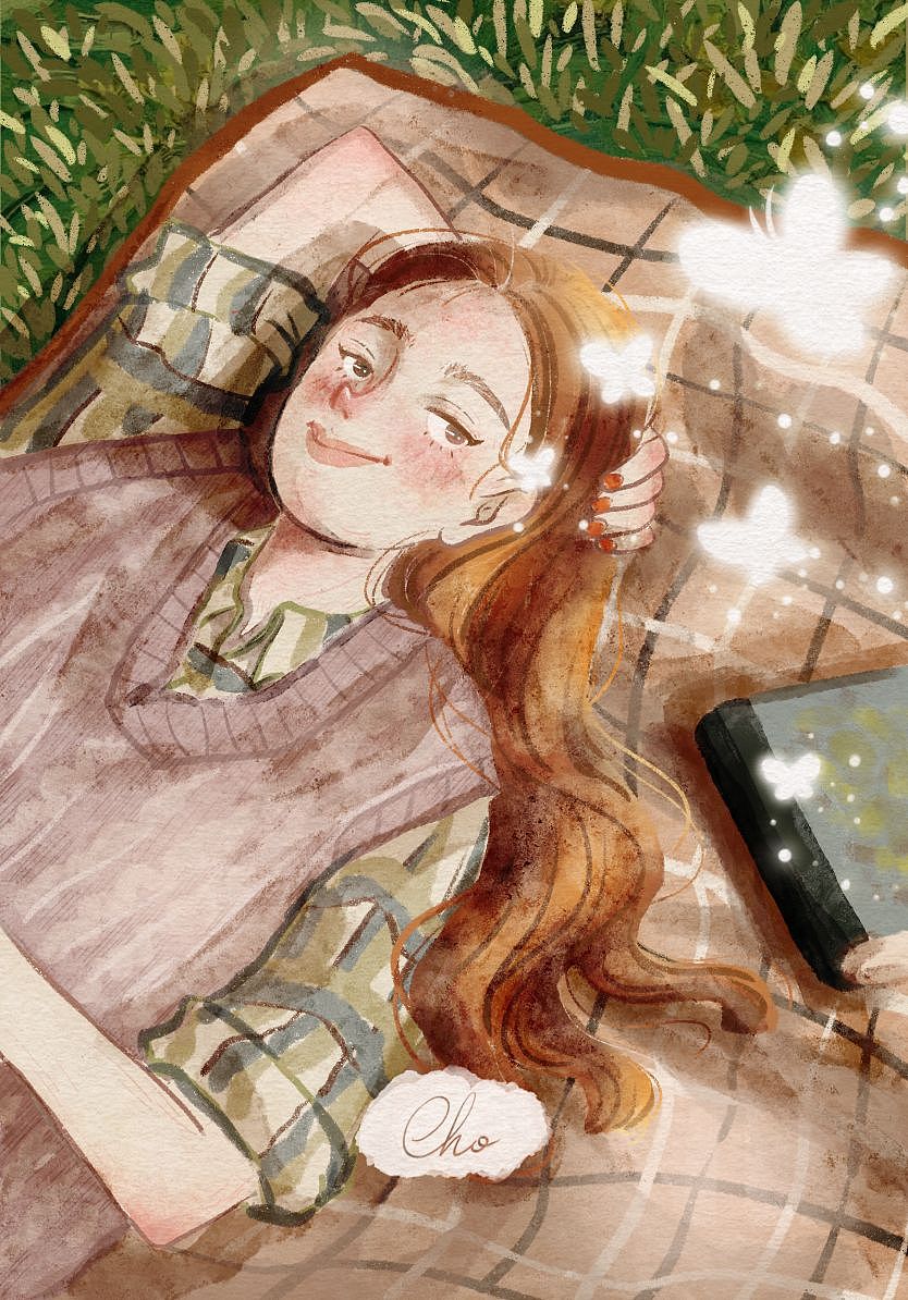 忙碌足以冲淡许多复杂的情绪（图ZMzUzODU3OTI4） - 艺术插画 - 站酷设计师秌野酱原创素材 - 站酷ZCOOL