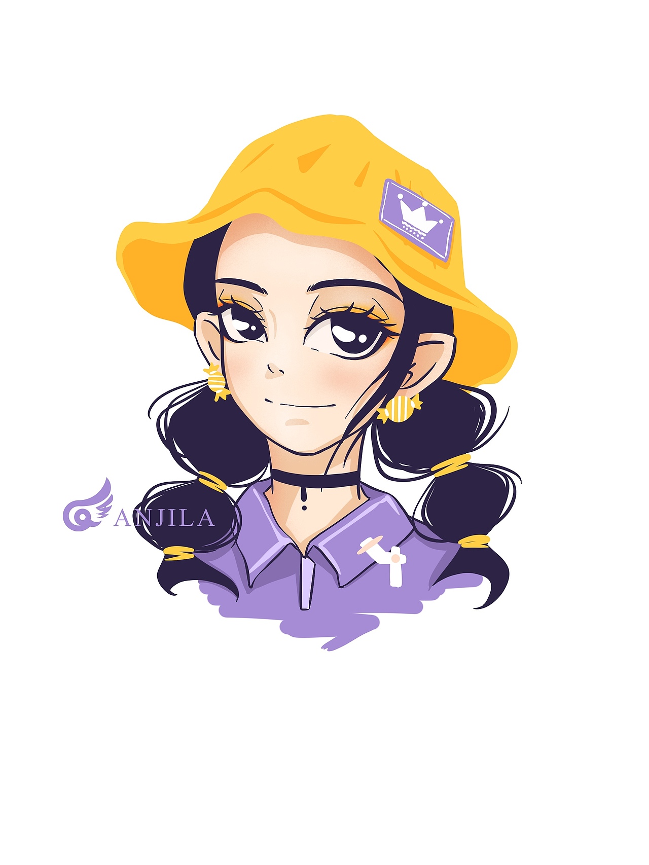 欧美风格人物设计插画