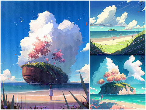 治愈系插画｜云朵