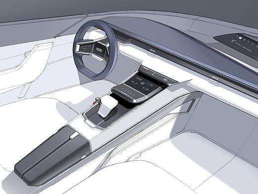 Audi A9 Roaster汽车内饰设计