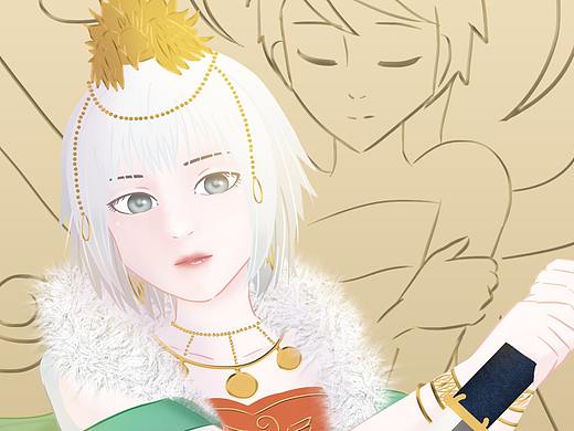 #国漫万创#灵笼-白月魁郭煌凤凰装