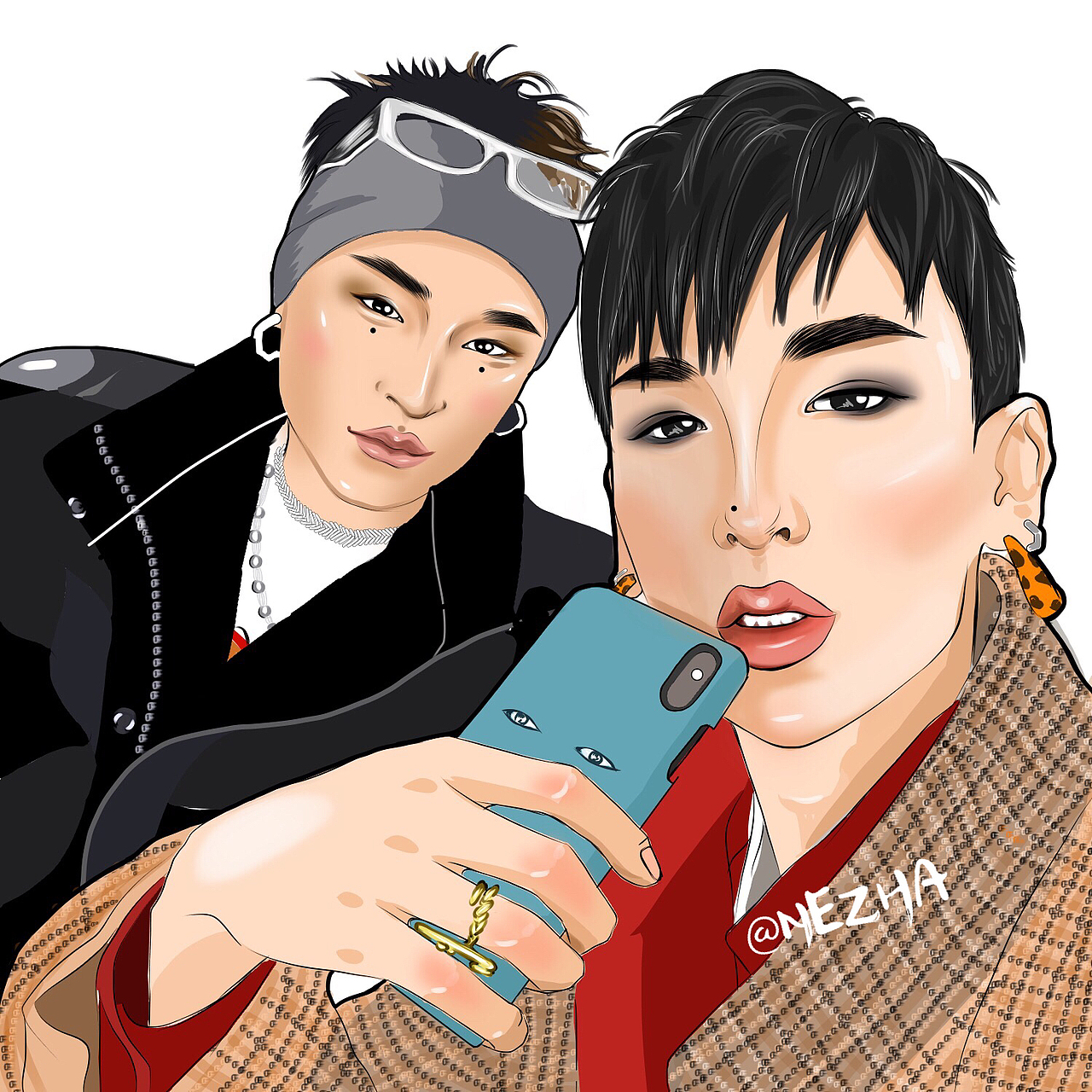 手绘插画习作（图ZMTUzNjI2NDYw） - 创作习作 - 站酷设计师哪呆咤原创素材 - 站酷ZCOOL