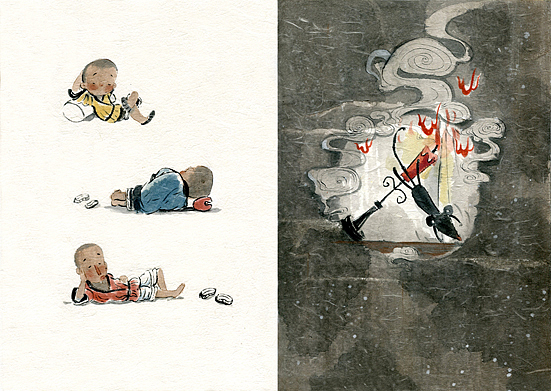 绘本《三个和尚》